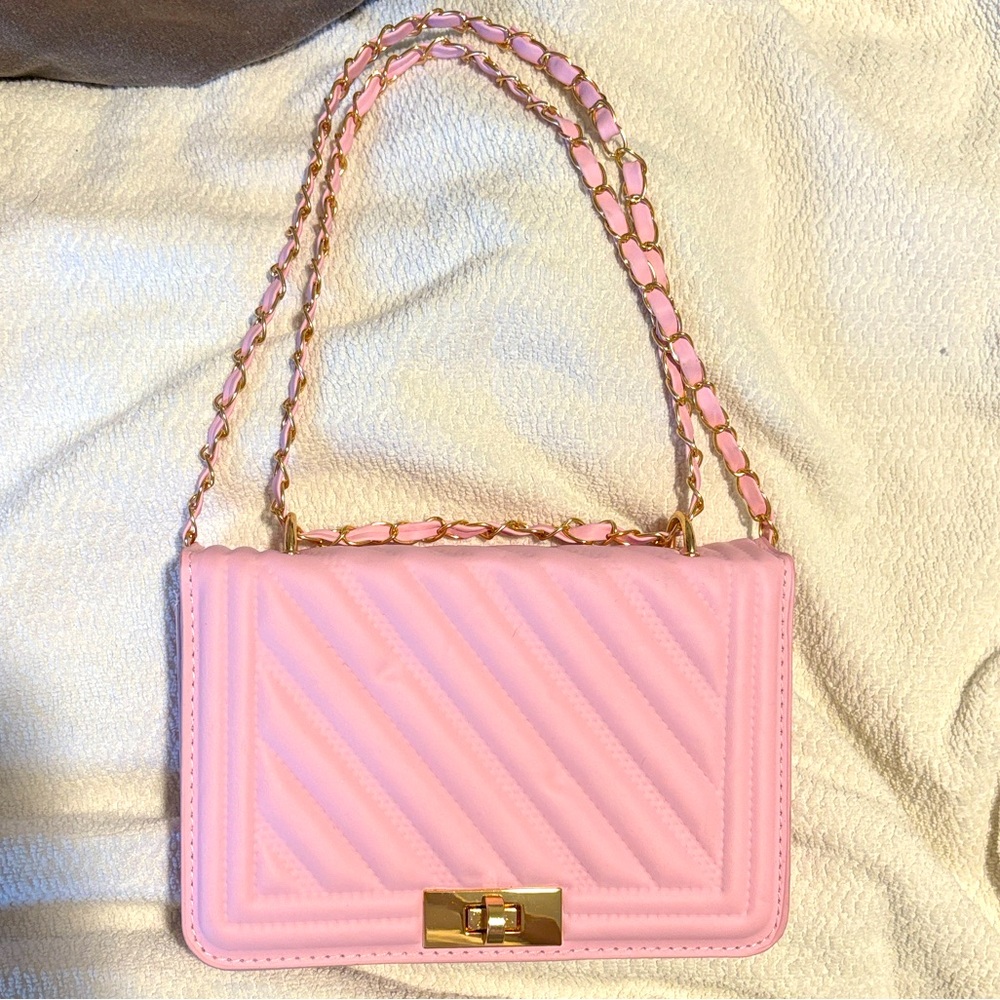 Elegant Pink Quilted Women's Bag